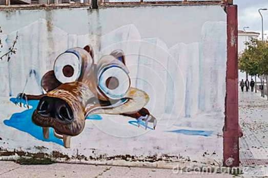 squirrel-graffiti-mérida-november-ice-age-wall-street-scrat-cartoon-represented-31312541